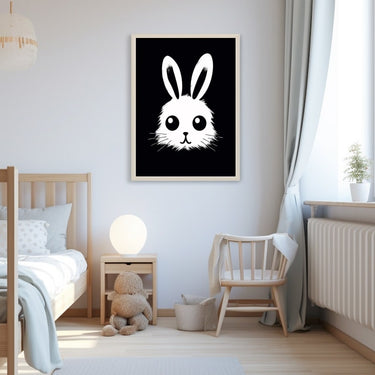 Black Bunny Painting